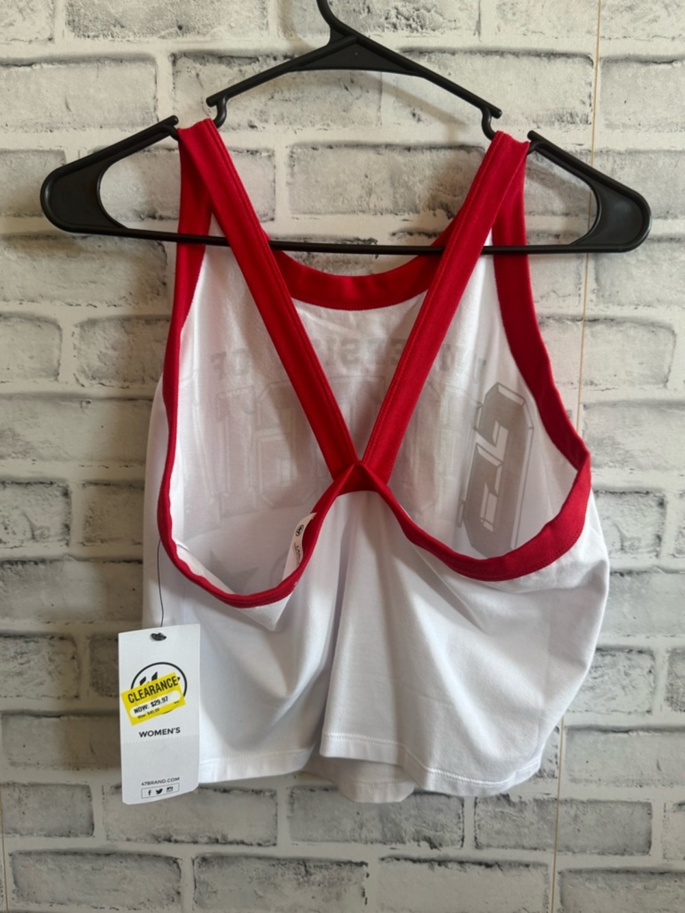 NWT! Women’s Georgia Bulldogs ‘47 cropped racerback tank top Large - Picture 3 of 5